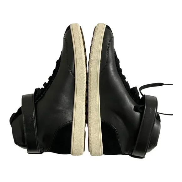 Coach C213 Sheep Kappa Suede High Top Sneakers Black Womens 7.5 NEW - Picture 4 of 7
